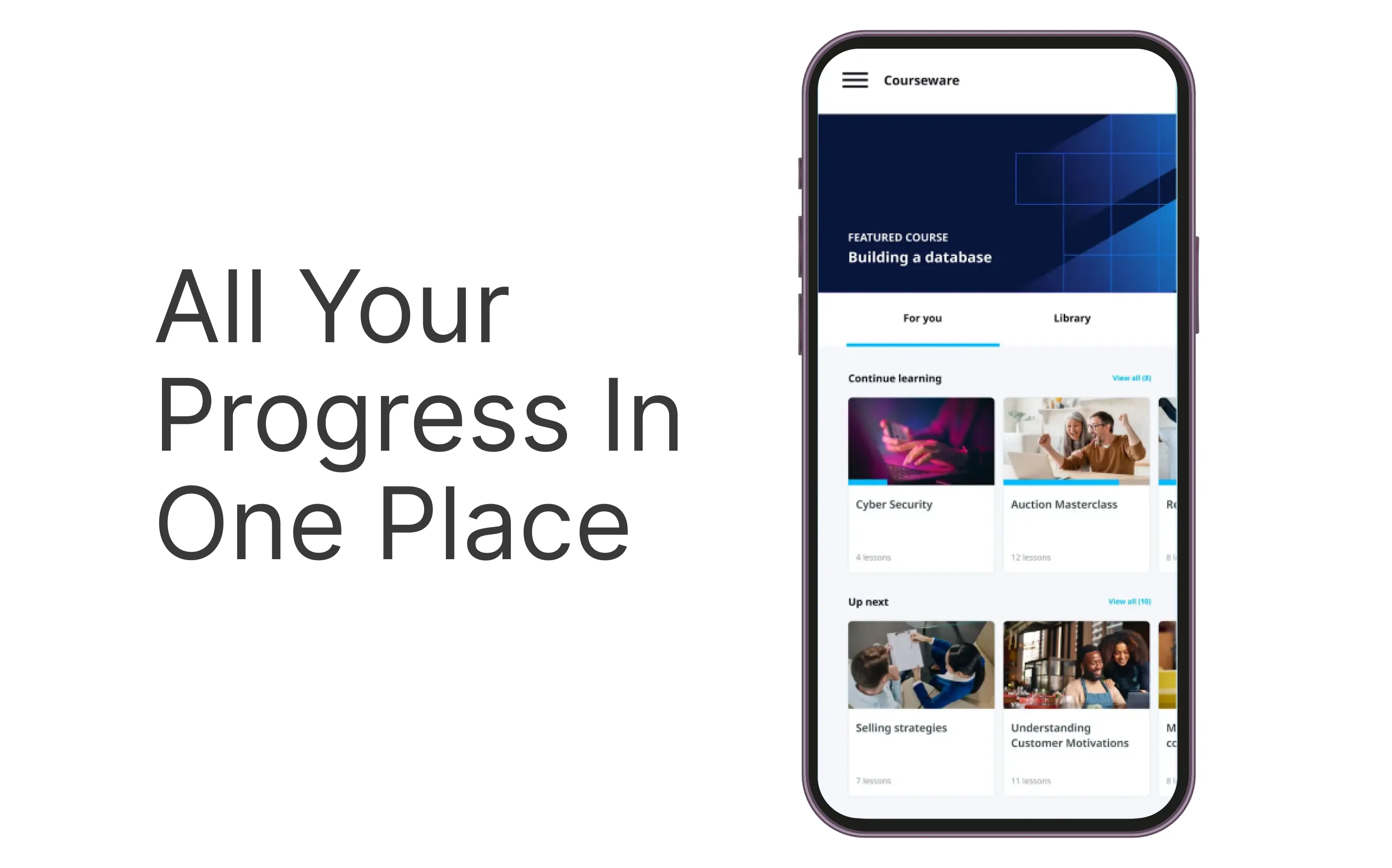All your progress in one place