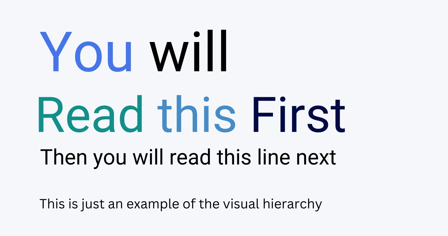 Use Visual Hierarchy