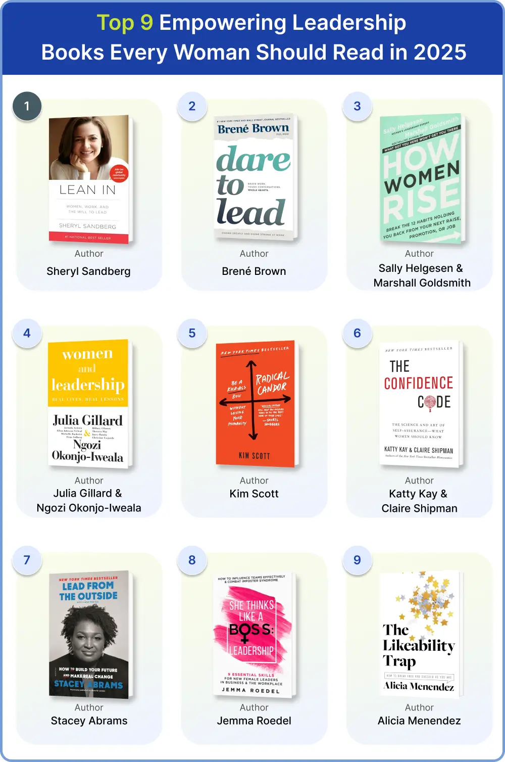 9 Empowering Leadership Books Every Women In Leadership Should Read in 2025