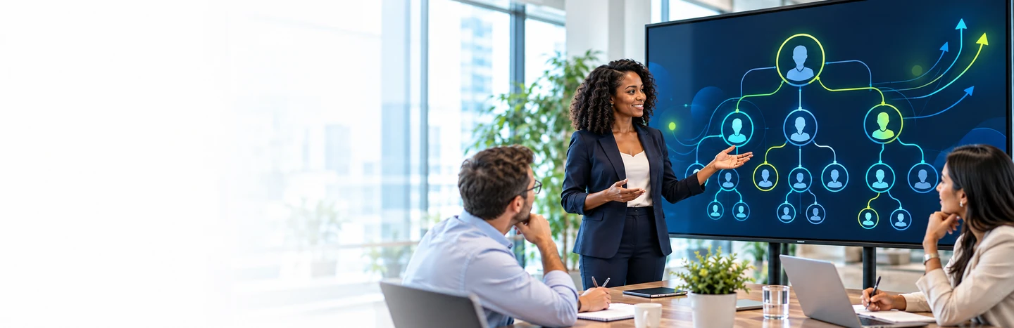 Senior leaders in a strategy discussion during an instructor-led session