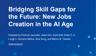 Bridging Skill Gaps for the Future: New Jobs Creation in the AI Age (IMF)