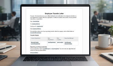 Employee Transfer Letter