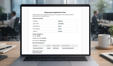 Employment Application Form