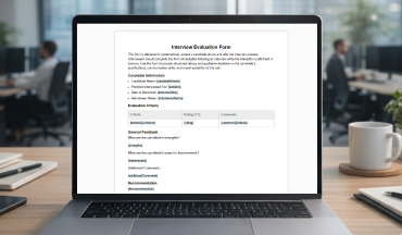 Interview Evaluation Form