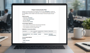 Project Communication Plan